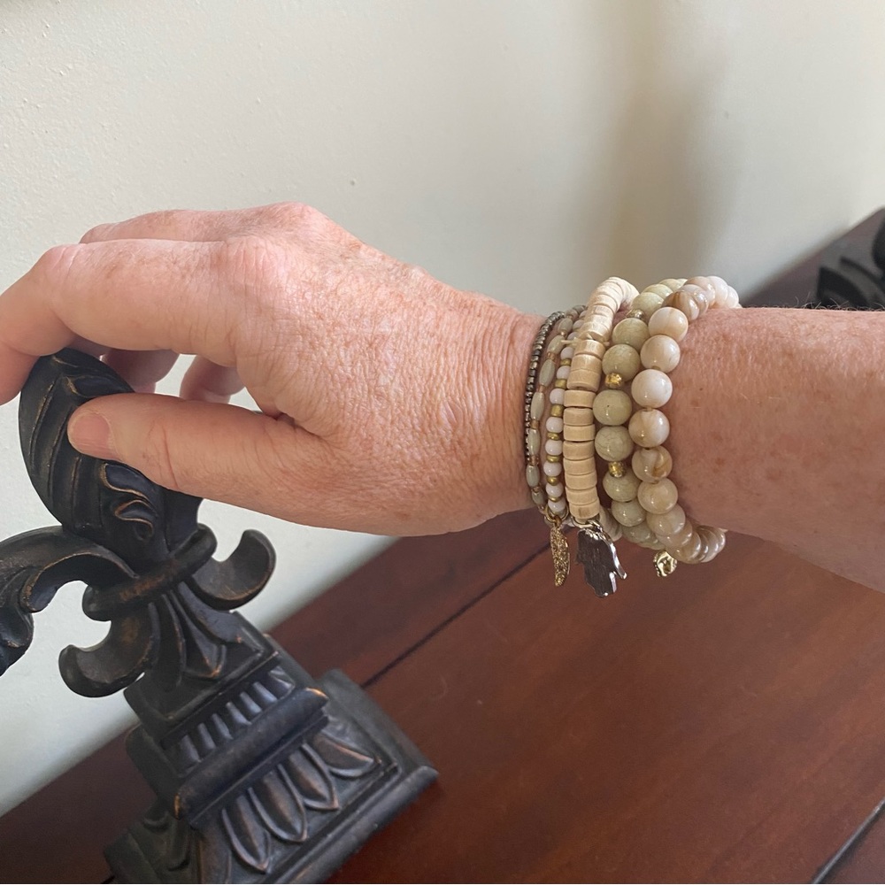 Natural Color Beaded Bracelets